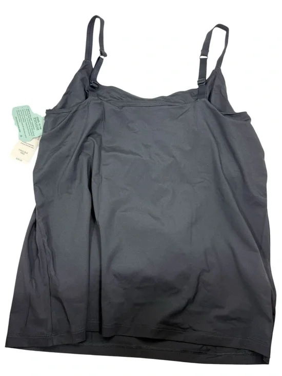 NWT Duluth Trading Co Black camisole Tank Top with built in bra Size large - Picture 4 of 9